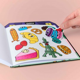 Omy - Βιβλίο Ζωγραφικής με Αυτοκόλλητα Coloring Boutique French Baguette