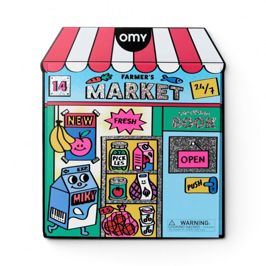 Omy - Βιβλίο Ζωγραφικής με Αυτοκόλλητα Coloring Boutique Farmer's Market