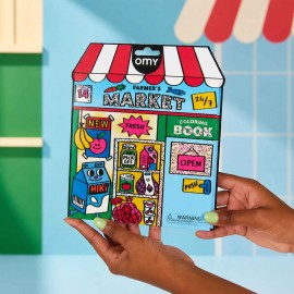 Omy - Βιβλίο Ζωγραφικής με Αυτοκόλλητα Coloring Boutique Farmer's Market