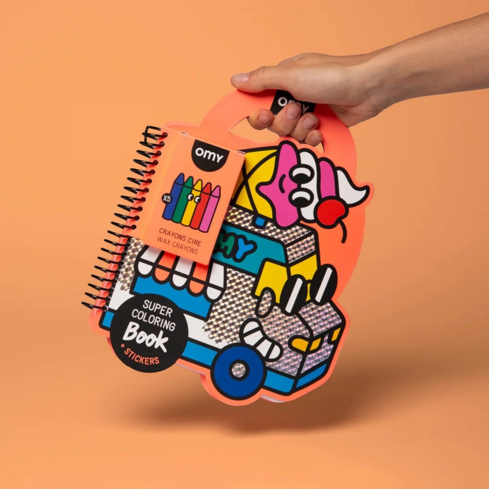 Omy - Βιβλιαράκι Ζωγραφικής Με Αυτοκόλλητα Yummy