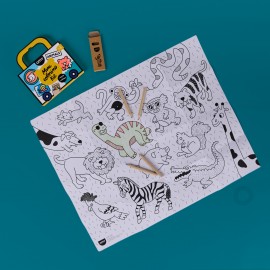 Omy - Αφίσα Ζωγτραφικής Μίνι Animals On The Go Omy - Αφίσα Ζωγτραφικής Μίνι Animals On The Go
