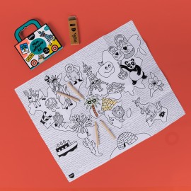Omy - Αφίσα Ζωγτραφικής Μίνι Atlas On The Go Omy - Αφίσα Ζωγτραφικής Μίνι Atlas On The Go