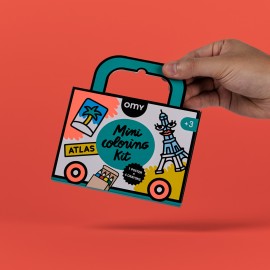 Omy - Αφίσα Ζωγτραφικής Μίνι Atlas On The Go Omy - Αφίσα Ζωγτραφικής Μίνι Atlas On The Go