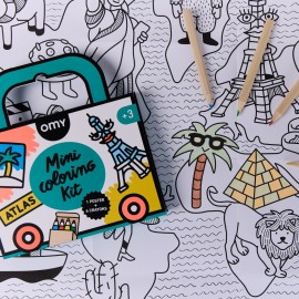 Omy - Αφίσα Ζωγτραφικής Μίνι Atlas On The Go Omy - Αφίσα Ζωγτραφικής Μίνι Atlas On The Go