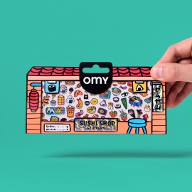 Omy - Σετ αυτοκόλλητα BOUTIQUE Sushi Shop