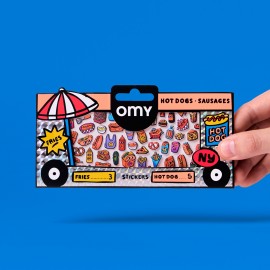 Omy - Σετ αυτοκόλλητα BOUTIQUE HOT DOG Shop