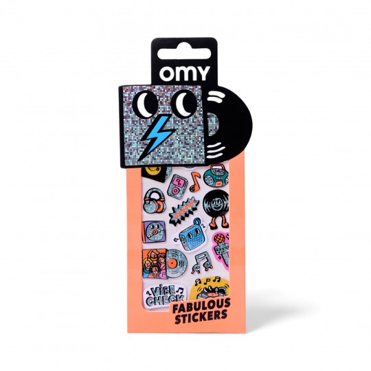 Omy - Σετ αυτοκόλλητα ICONIC Music