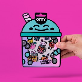 Omy - Σετ αυτοκόλλητα BIG Bubble Tea