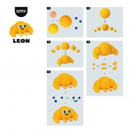 Omy - Σετ Κατασκευής με Πηλό Air Dry Clay Leon