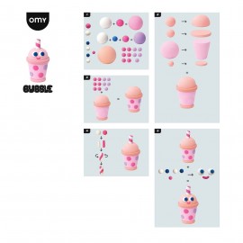 Omy - Σετ Κατασκευής με Πηλό Air Dry Clay Bubble