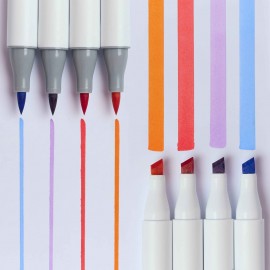 Omy - Σετ 9 Μαρκαδόρων Αλκοόλης με Διπλή Όψη Smooth Ink