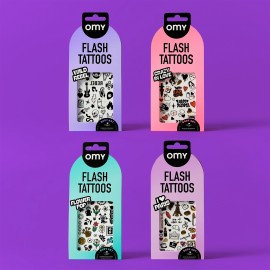 Omy - Αυτοκόλλητα Flash Tattoos I love Paris