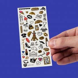 Omy - Αυτοκόλλητα Flash Tattoos I love Paris