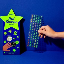 Omy - Σετ Αυτοκόλλητα Νυχιών Glow Party