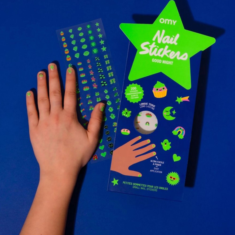 Omy - Σετ Αυτοκόλλητα Νυχιών Glow Party