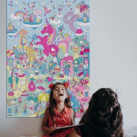 Omy - Αφίσα Γίγας Για Ζωγραφική Με Αυτοκόλλητα Lily