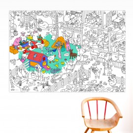 Omy - Αφίσα Γίγας Για Ζωγραφική Με Αυτοκόλλητα Lily