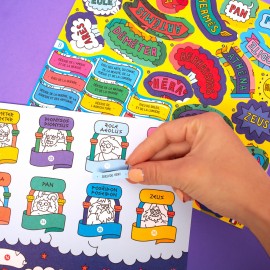 Omy - Αφίσα Γίγας Για Ζωγραφική Με Αυτοκόλλητα Mythology