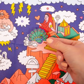 Omy - Αφίσα Γίγας Για Ζωγραφική Με Αυτοκόλλητα Mythology