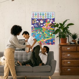 Omy - Αφίσα Γίγας Για Ζωγραφική Με Αυτοκόλλητα Mythology