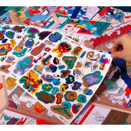 Omy - Αφίσα Γίγας Με Αυτοκόλλητα Home