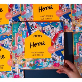 Omy - Αφίσα Γίγας Με Αυτοκόλλητα Home