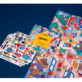 Omy - Αφίσα Γίγας Με Αυτοκόλλητα Home