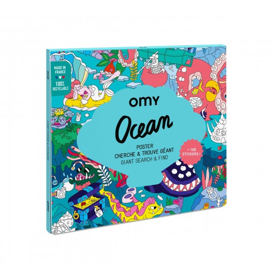 Omy - Αφίσα Γίγας Με Αυτοκόλλητα Ocean