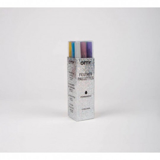 Omy - Μαρκαδόροι 9τμχ Glitter