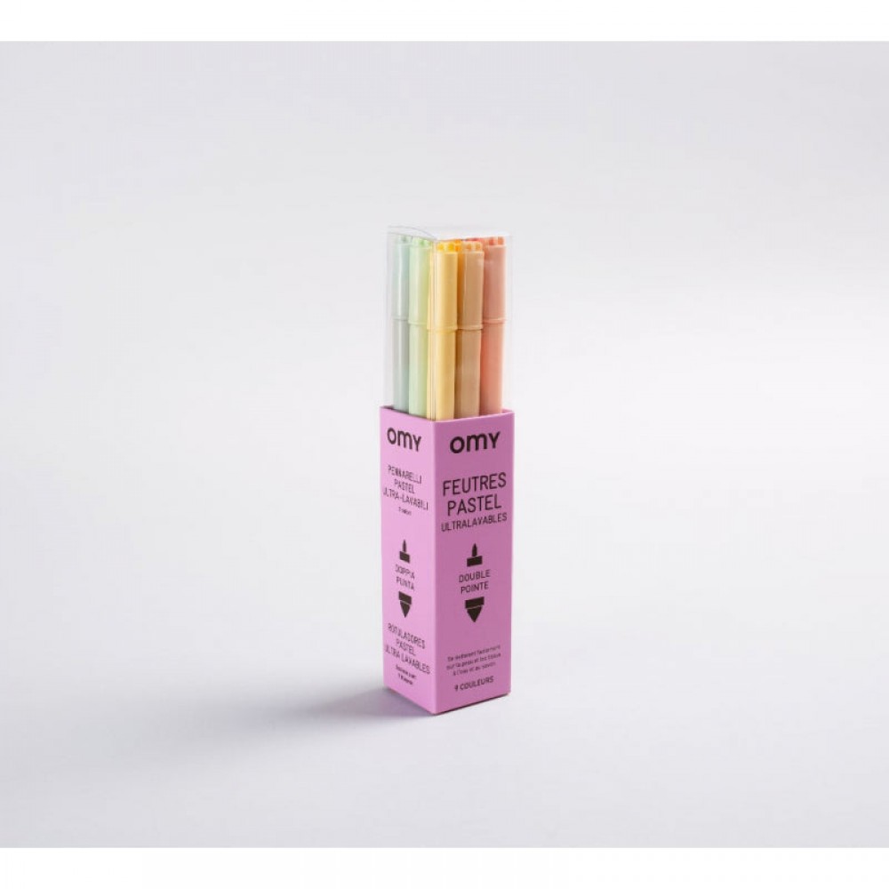 Omy - Μαρκαδόροι 9τμχ Pastel
