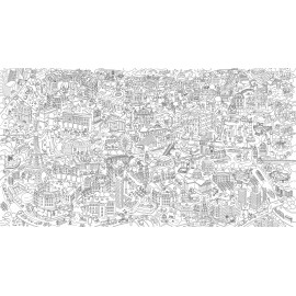 Omy - Ρολό Χαρτί Γίγας Για Ζωγραφική Paris