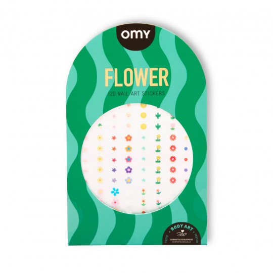 Omy - Σετ Αυτοκόλλητα Νυχιών Flower