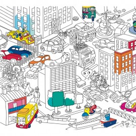 Omy - Σουπλά Ζωγραφικής Vroom-Vroom