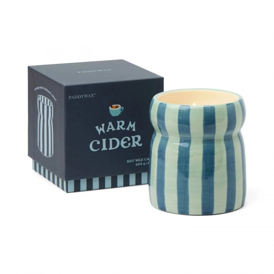 Paddywax - Φυτικό Κερί 184gr Cabana Navy Stripped Warm Cider