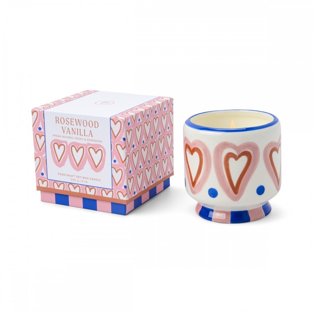 Paddywax - A dopo Κεραμικό Κερί Σόγιας Rosewood Vanilla 226gr Hearts