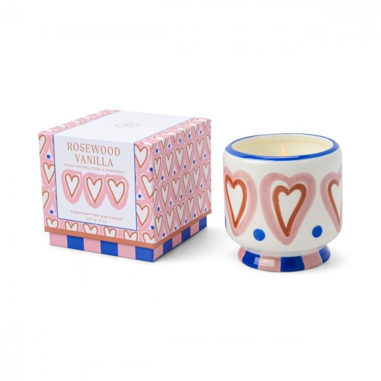 Paddywax - A dopo Κεραμικό Κερί Σόγιας Rosewood Vanilla 226gr Hearts
