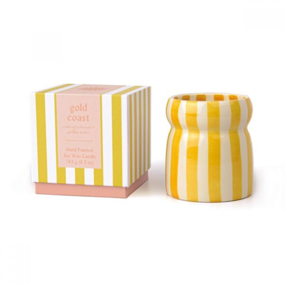 Paddywax - Φυτικό Κερί 184gr Cabana Ochre Stripped Gold Coast