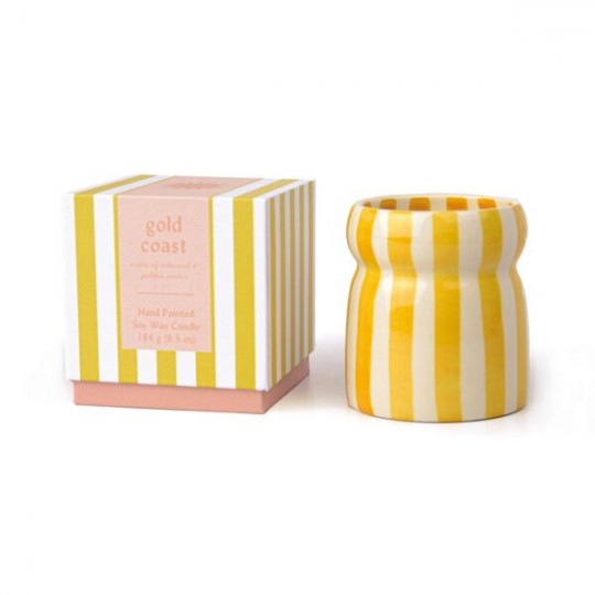 Paddywax - Φυτικό Κερί 184gr Cabana Ochre Stripped Gold Coast