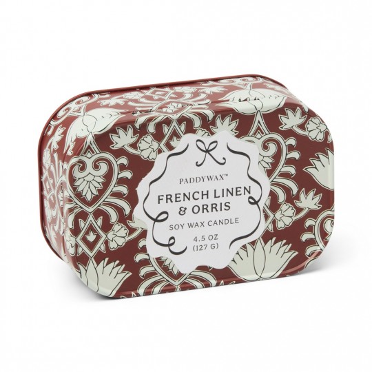 Paddywax - Φυτικό Κερί 127gr Cherie Tin French Linen & Orris