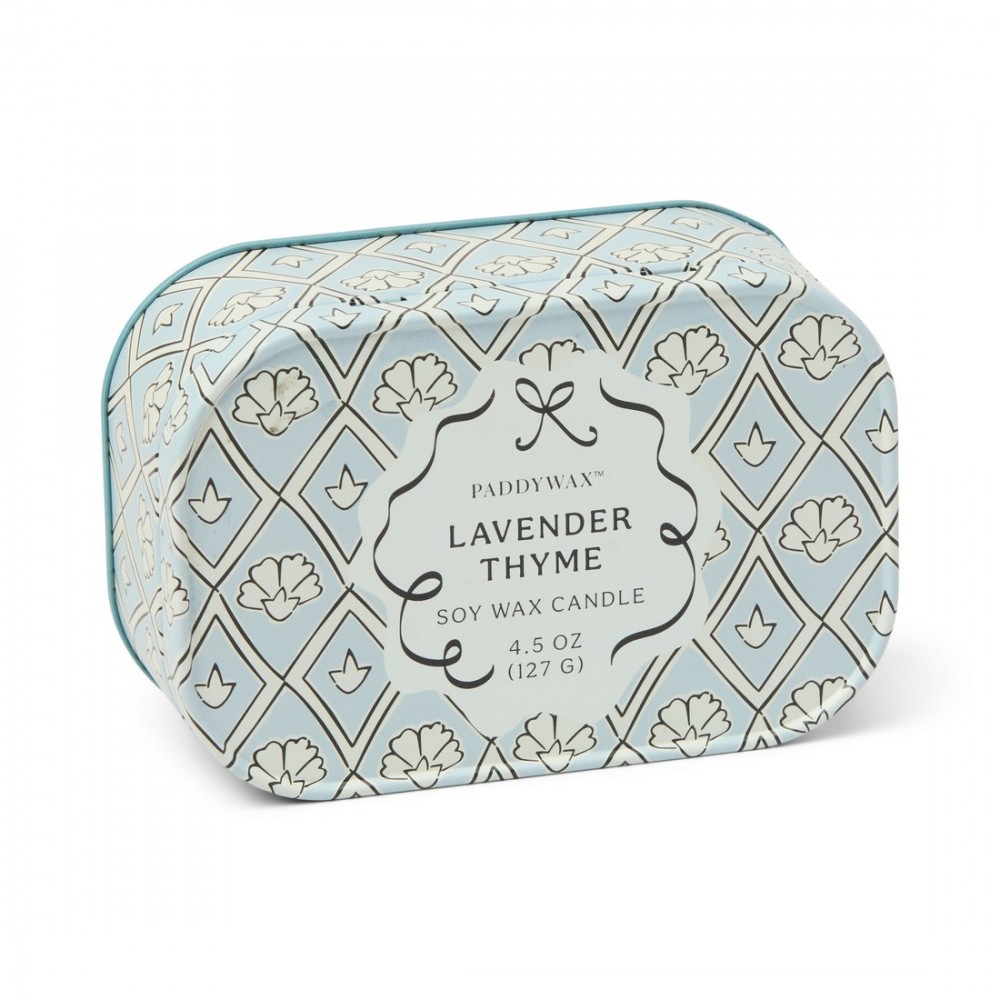 Paddywax - Φυτικό Κερί 127gr Cherie Tin Lavender & Thyme