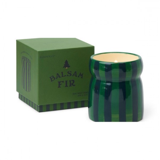 Paddywax - Φυτικό Κερί 184gr Cabana Green Stripped Balsam Fir