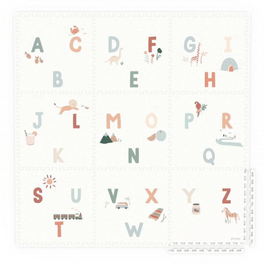 Play&Go - Στρωματάκι Παζλ Διπλής Όψης / Κουτί Αποθήκευσης Alphabet EEVA