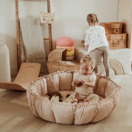 Play&Go - Στρώμα Παιχνιδιού Μαλακό / Βρεφική Φωλιά / Τσάντα 3 Σε 1 Bloom Stripes Brown