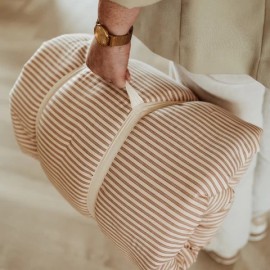 Play&Go - Στρώμα Παιχνιδιού Μαλακό / Βρεφική Φωλιά / Τσάντα 3 Σε 1 Bloom Stripes Brown