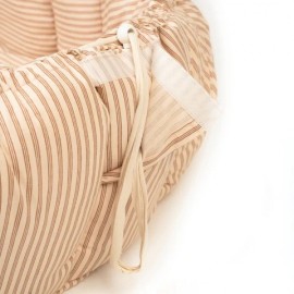 Play&Go - Στρώμα Παιχνιδιού Μαλακό / Βρεφική Φωλιά / Τσάντα 3 Σε 1 Bloom Stripes Brown