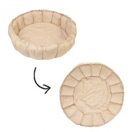 Play&Go - Στρώμα Παιχνιδιού Μαλακό / Βρεφική Φωλιά / Τσάντα 3 Σε 1 Bloom Stripes Brown