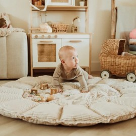 Play&Go - Στρώμα Παιχνιδιού Μαλακό / Βρεφική Φωλιά / Τσάντα 3 Σε 1 Bloom Stripes Blue