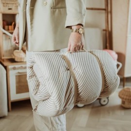 Play&Go - Στρώμα Παιχνιδιού Μαλακό / Βρεφική Φωλιά / Τσάντα 3 Σε 1 Bloom Stripes Blue