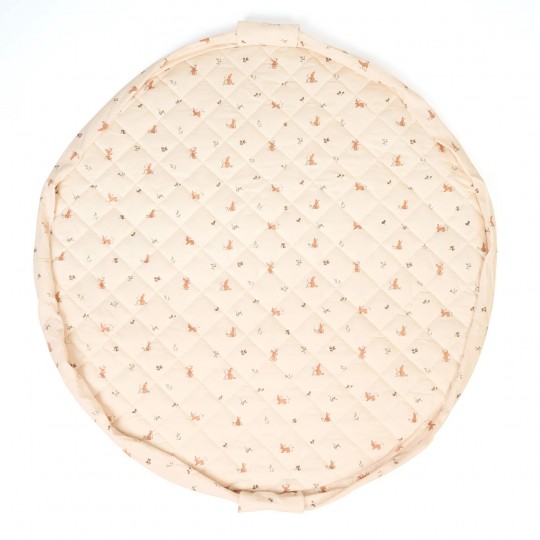 Play&Go - Στρώμα Παιχνιδιού Μαλακό Οργανικό Βαμβάκι / Τσάντα 2 Σε 1 Rabbits