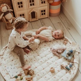 Play&Go - Στρώμα Παιχνιδιού Μαλακό Οργανικό Βαμβάκι / Τσάντα 2 Σε 1 Rabbits